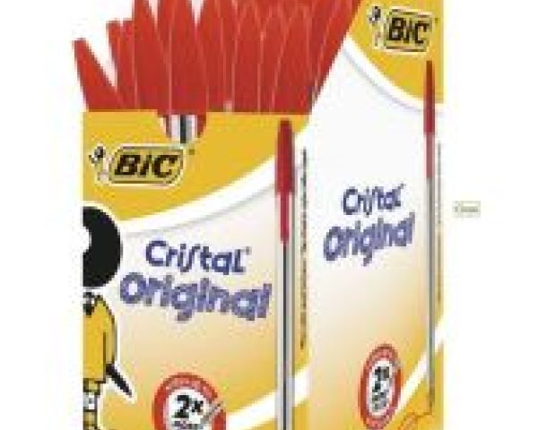BIC Pens Red 1mm 50 pack