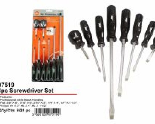 JAK Assorted Screwdriver Set 8 pack