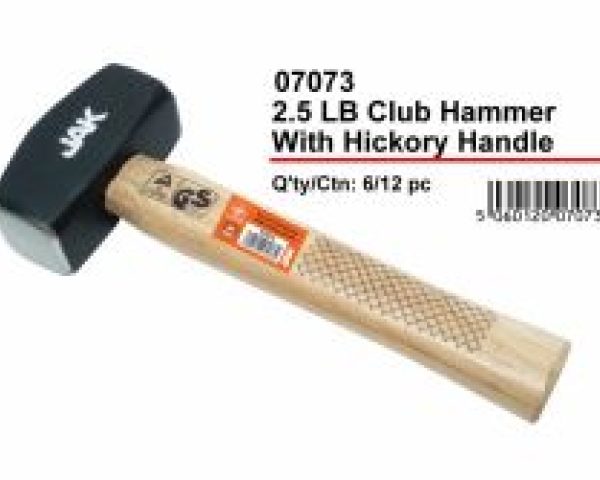 JAK Club Hammer With Hickory Handle 2.5lb