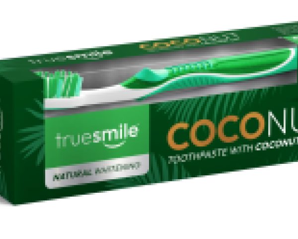 TRUESMILE Natural Whitening Coconut Toothpaste & Toothbrush 100ml